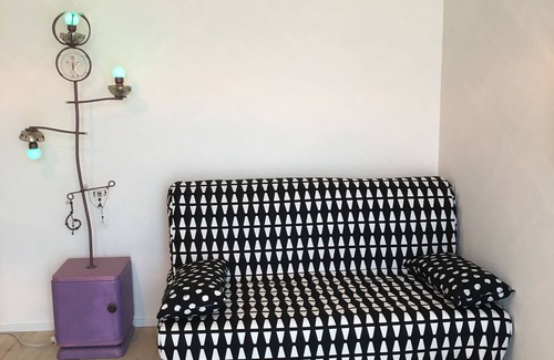 Bellariva Apartamento | La sala en el taller de arte.