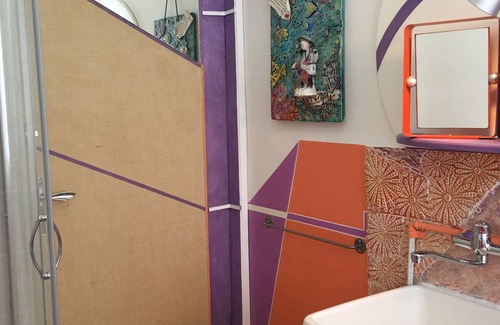 Bellariva Apartamento | La sala en el taller de arte.