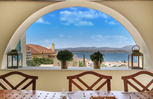 Spetses Villa | The Great Gatsby 6BR villa overlooking Spetses old town by JJ Hospitality-