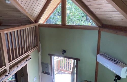 Cave Junction Cabina | The Kush Kabin! Deluxe treehouse on legal cannabis farm.