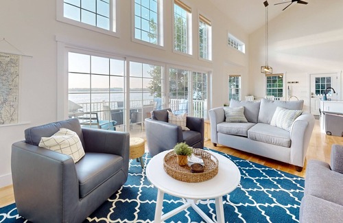 Swanton Casa | The Lakewood | Waterfront house in Swanton with dock and beach access