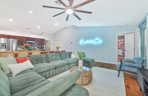 Fort Myers Casa | The Lily Pad + Waterfront + Pool + Golf Simulator + Movie Theater