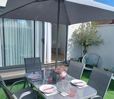Swalecliffe Casa | 'The Limes' - Air-Con Two Double Bedroom Holiday House with Private Garden