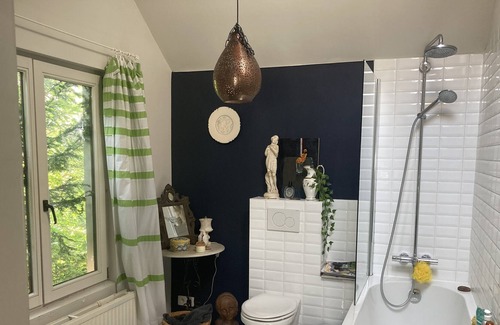 Veeweide Casa | The Little Green House in the cobbled street