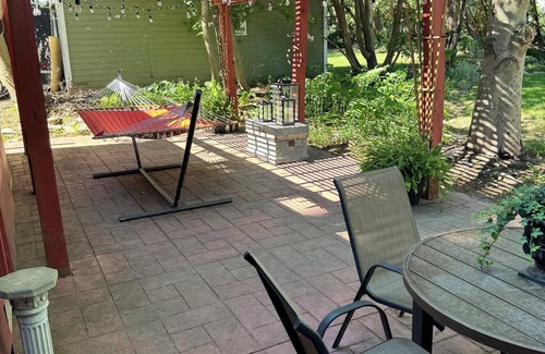 Grundy Center Casa | The Little Red Cottage is 1-bedroom on Main Level with access to the main floor
