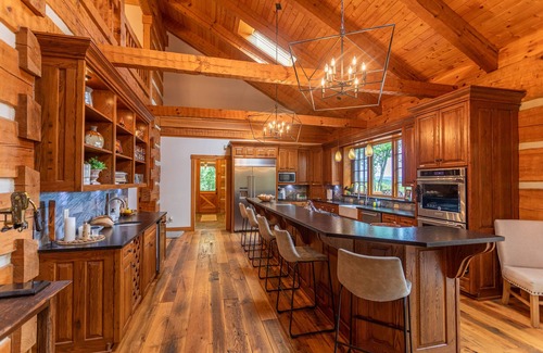 Banner Elk Casa | The Matney Ridge Estate- home with hot tub and firepit