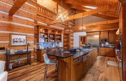 Banner Elk Casa | The Matney Ridge Estate- home with hot tub and firepit