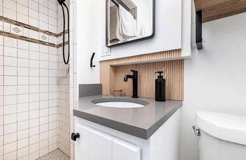 Grayling Hotel | The Mushroom King Bed w/ Sauna, Fire Pit, & Hot Tub