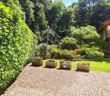 Stresa Casa | The Ortensia, our Room with Lake View, Spacious Park-Facing Balcony and Private External Bathroom at the Villa Isabella Stresa