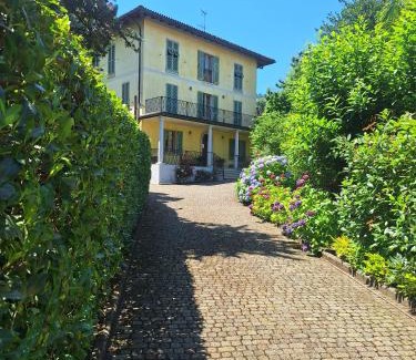 Stresa Casa | The Ortensia, our Room with Lake View, Spacious Park-Facing Balcony and Private External Bathroom at the Villa Isabella Stresa