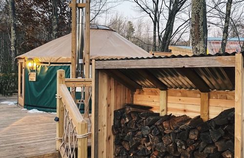 Deerfield Casa | The Other Yurt at Echo Hill Farm w/ Hot Tub Spa