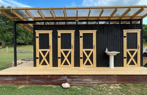 Bentonville Cabaña | The Penny Farthing A-Frame Glamping Unit