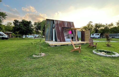Bentonville Cabaña | The Penny Farthing A-Frame Glamping Unit