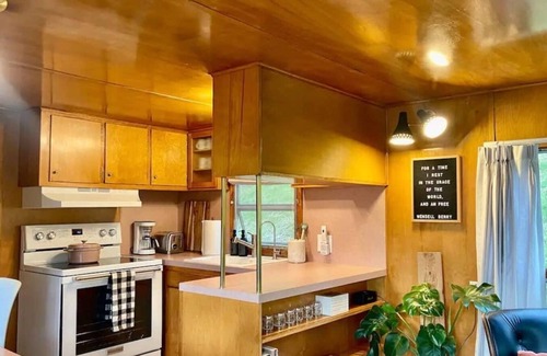Arroyo Grande Apartamento | The Spartan is a fun 1950's vintage trailer under oak trees overlooking a 1 acre organic farm!