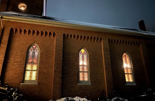 Three Rivers Casa | The Storybook Church. Beautiful vintage brick church built in 1878.