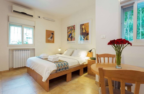 Emek Refaim Apartamento | Elegante Estudio en la Colonia Alemana