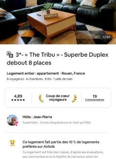 Centre Ville Rive Gauche Apartamento | The TRIBE- Superbe duplex standing 8 places
