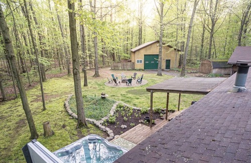 Fennville Casa | The Whole Shebang: Hot Tub, Fire Pit, Game Room, Secluded Retreat