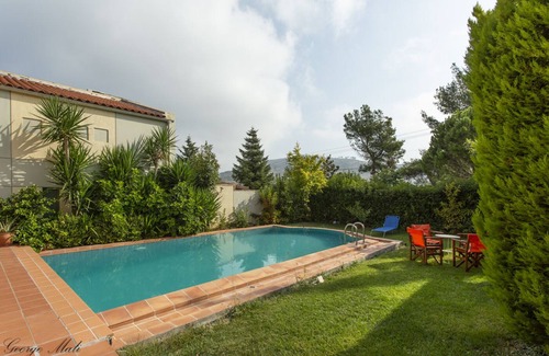 Oropos Casa | Theo Pool Villa (Magnífica vista al mar)