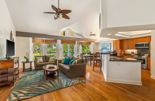 Kaiulani Casa | Three bed three bath luxurious townhome in gated Princeville community