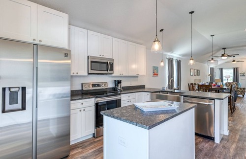 Butler Beach Casa | Tidal Paradise - Heated Pool & Firepit! Walk to the Beach!