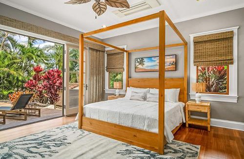 Poipu Villa | Tiki Villa In Poipu 5 Bd4bth, Pool & Ac Sleeps16