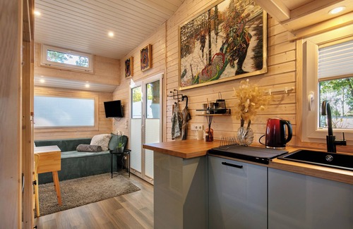 Caputh Casa | Tiny Home 'Tiny House Nr 1' con terraza privada, Wi-Fi y aire acondicionado