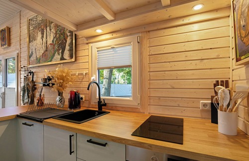 Caputh Casa | Tiny Home 'Tiny House Nr 1' con terraza privada, Wi-Fi y aire acondicionado