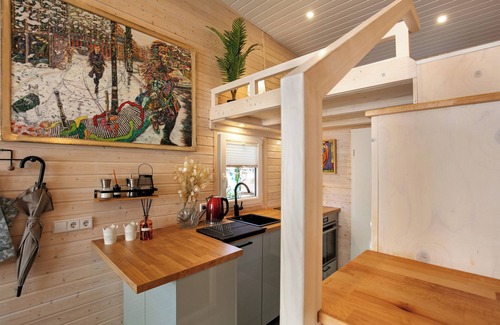 Caputh Casa | Tiny Home 'Tiny House Nr 1' con terraza privada, Wi-Fi y aire acondicionado