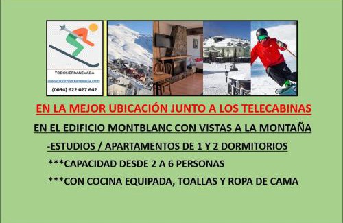Pradollano Apartamento | TODOSIERRANEVADA ZONA BAJA - MONTBLANC VISTAS A LA MONTANA - Junto a los Telecabinas