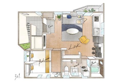 Yotsuya Apartamento | Tomo House 四谷三丁目 301