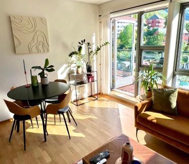 Bergenhus Apartamento | Top floor apartment with mountain view, terrace 22sqm, free parking