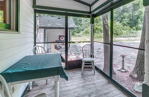 Alden Cabaña | Torch Lake Getaway w/ Private Beach + Boat Dock!