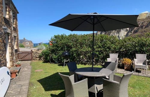 St. Agnes Cabaña | Piedra tradicional Cornish House, con espectaculares vistas al mar