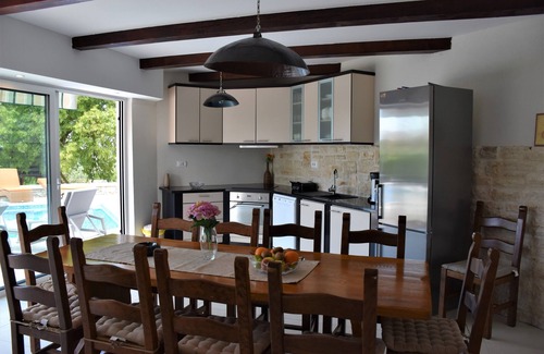 Sveti Petar u Sumi Villa | Villa tradicional con piscina privada y mucho espacio para jóvenes y mayores.