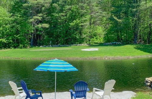 South Londonderry Casa | Tranquil getaway with private fishing pond, par-3 golf course, & sandy beach