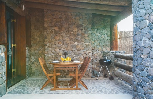 Tabayesco Cabaña | Estudio Tranquilo: Eco Casita, muy cerca de la playa de arena, piscina, parque de juegos, WIFI
