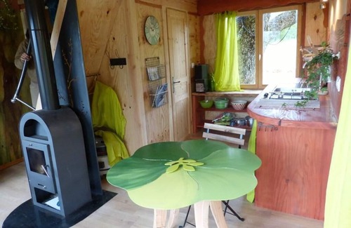 Saint-Paul-les-Monestier Cabina | Casa del árbol-Baño Privado-Vista a la Montana-La Cabane des Cerfs