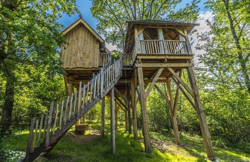 Savignac-de-Miremont Cabina | Casa del árbol con spa privado