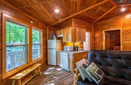 Manchester Cabina | Tree House Deluxe Cabin w/bath - Glamping with real trees growing in the center of the cabin!