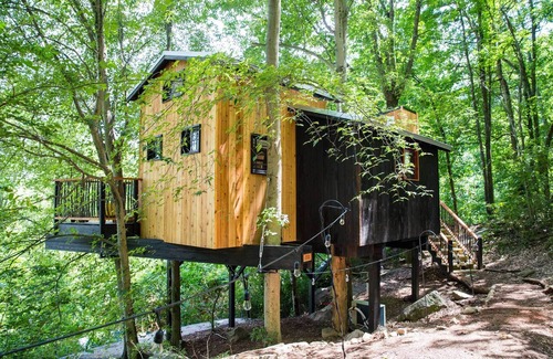 Flintstone Casa | Treetop Hideaways: The Elements Treehouse