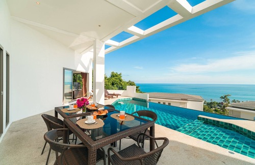Bophut Hills Condominio | Tropical Sea View Villa