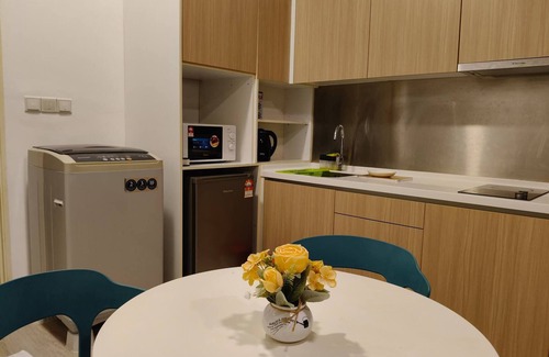 Taman Abad Condominio | Estudio minimalista Twin Galaxy para 2-4 personas CIQ JB Town
