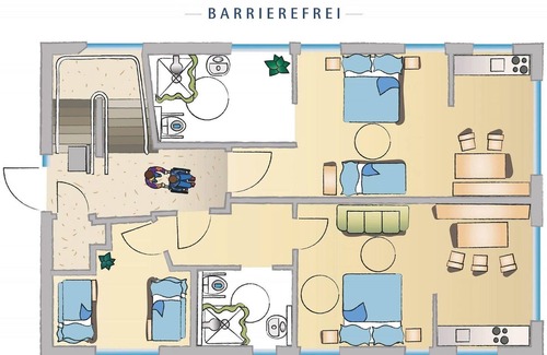 Chieming Apartamento | Twin room Chiemsee barrier-free - Chiemsee barrier-free