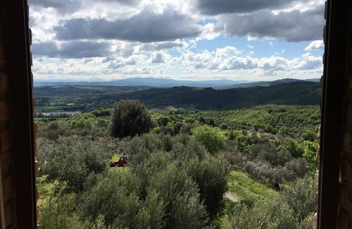 Cibottola Apartamento | Apartamento de dos habitaciones cerca del lago Trasimeno, con excelente vista sobre el paisaje