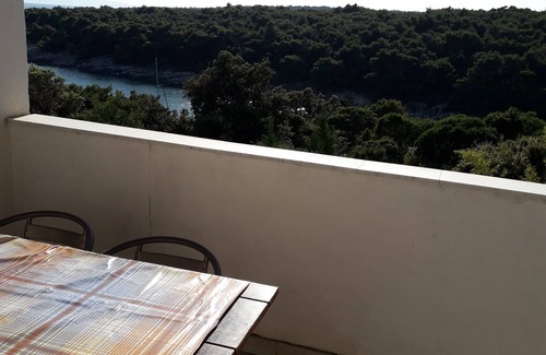 Suha Punta Apartamento | Apartamento para dos personas con terraza y vista al mar Suha Punta, Rab (A-5050-d)