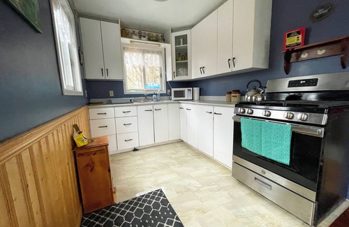 Central Frontenac Cabaña | Two-bedroom cottage on quiet lake, family-friendly — kayaks, canoe (sauna avail)