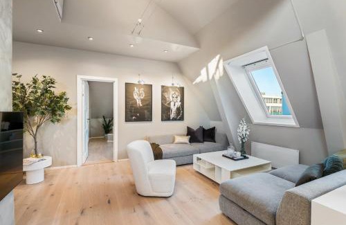 Trondheim City Centre Apartamento | Two bedroom penthouse with large living room and rooftop in the city centre of Trondheim