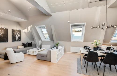 Trondheim City Centre Apartamento | Two bedroom penthouse with large living room and rooftop in the city centre of Trondheim