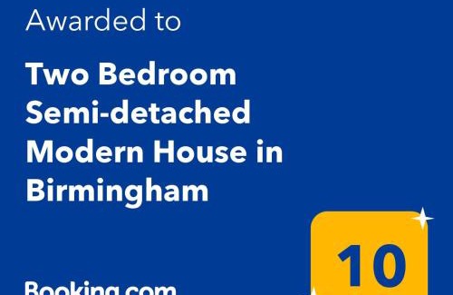 Smethwick Apartamento | Two Bedroom Semi-detached Modern House in Birmingham
